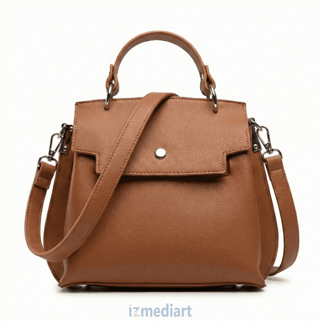 Women's Tan Hand & Shoulder Bag – Elegant Classic Design with Adjustable Strap