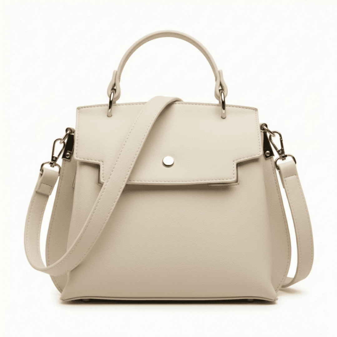 Women's Tan Hand & Shoulder Bag – Elegant Classic Design with Adjustable Strap